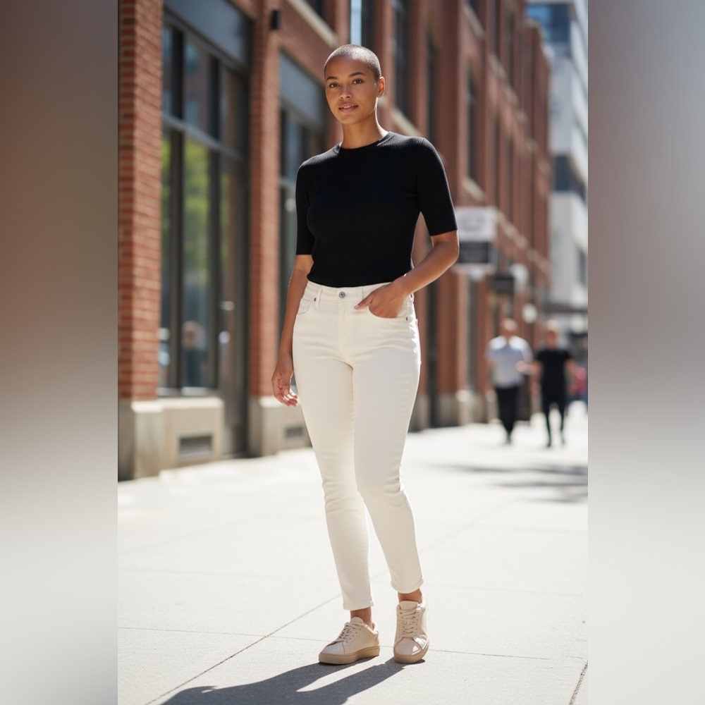 J Brand Women's Cream Skinny Jeans